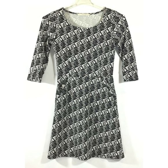 41 Hawthorn Stitch Fix / Arava Knit Pockets Skater Dress / Black White / Size XS - Picture 1 of 4